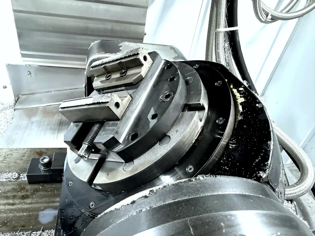 CNC machine in action